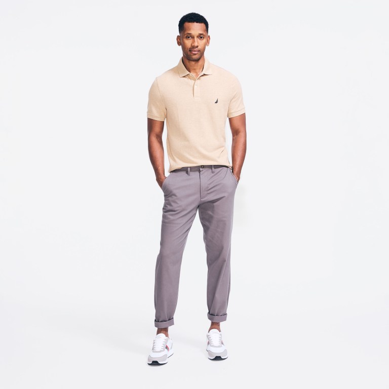 Nautica Klassieke Fit Deck Poloshirt Heren Bruin | uOXHAFHX