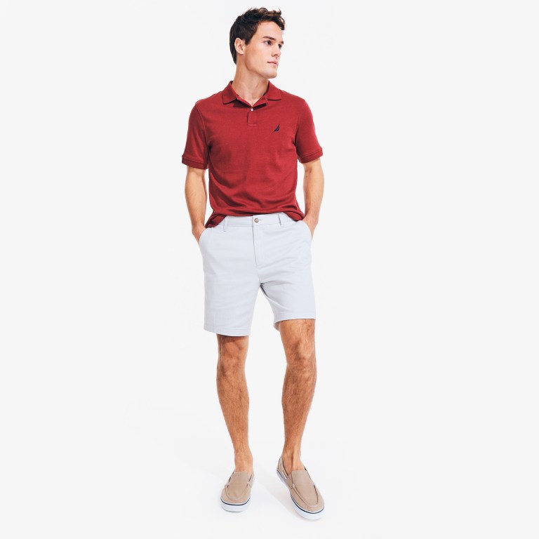 Nautica Klassieke Fit Interlock Poloshirt Heren Rood | 6C6vPJ7c