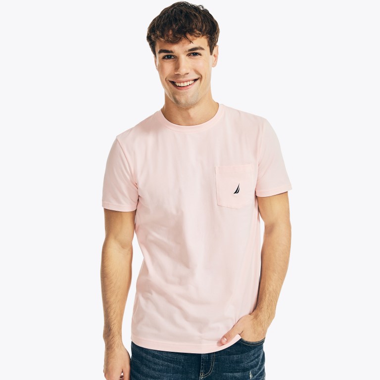 Nautica Klassieke Fit Pocket T-shirts Heren Rood | zJtYZmZx