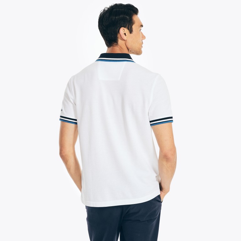 Nautica Klassieke Fit Solid Poloshirt Heren Wit | zcnZt2zJ