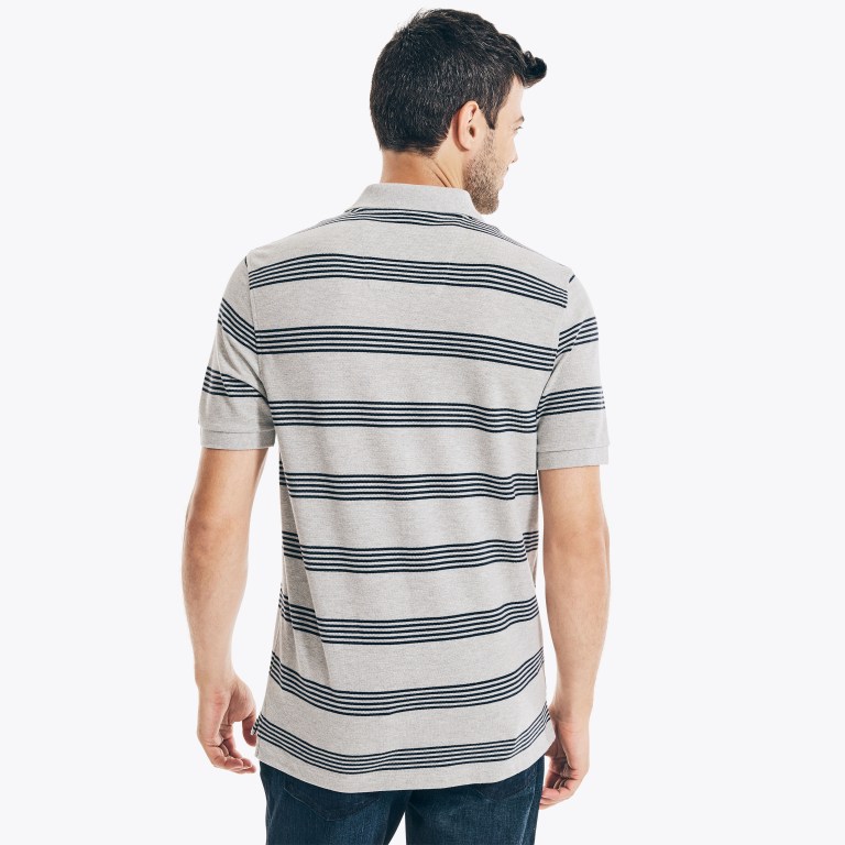 Nautica Klassieke Fit Striped Deck Poloshirt Heren Grijs | 0txacxe4