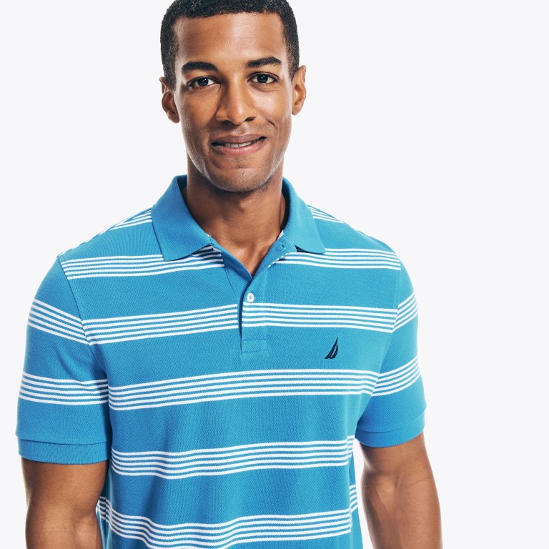 Nautica Klassieke Fit Striped Deck Poloshirt Heren Donkerblauw | zWL2Weey