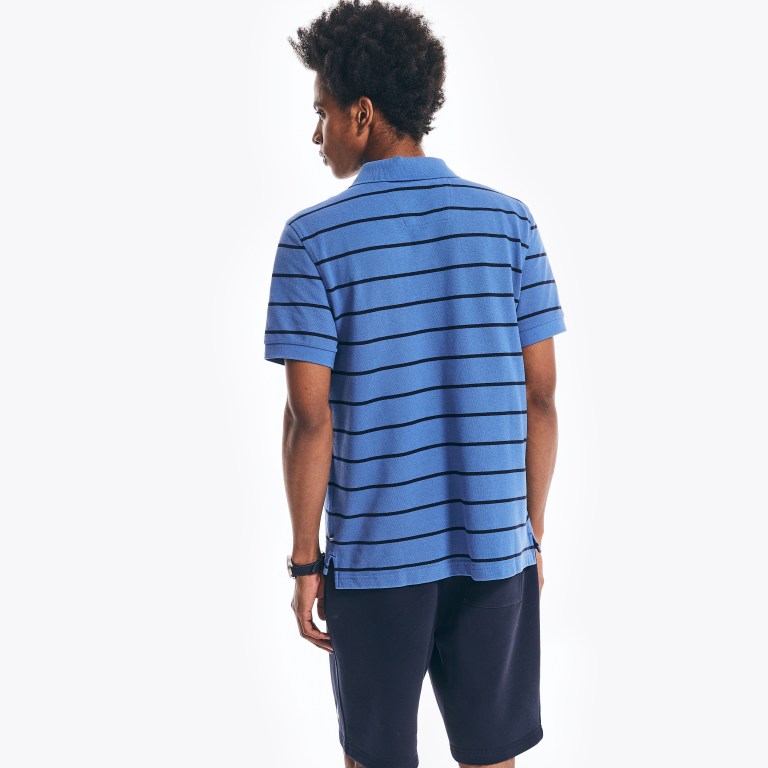 Nautica Klassieke Fit Striped Poloshirt Heren Blauw | SnqBMmN9