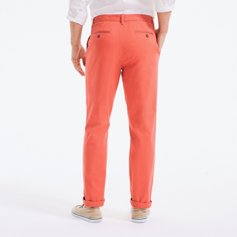 Nautica Klassieke Fit Twill Broek Heren Rood | 2CkIUxmm