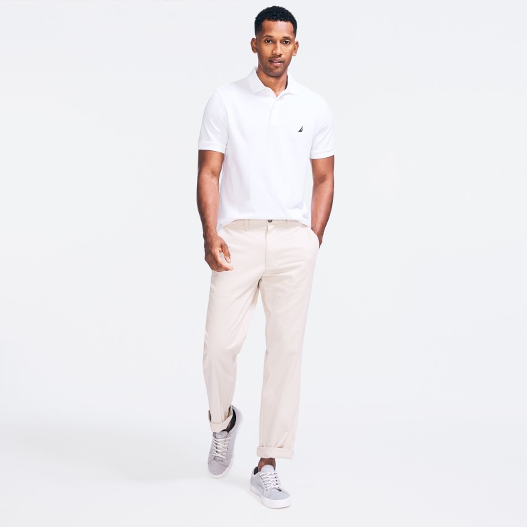 Nautica Klassieke Fit Twill Broek Heren Grijs | ADWlScP1