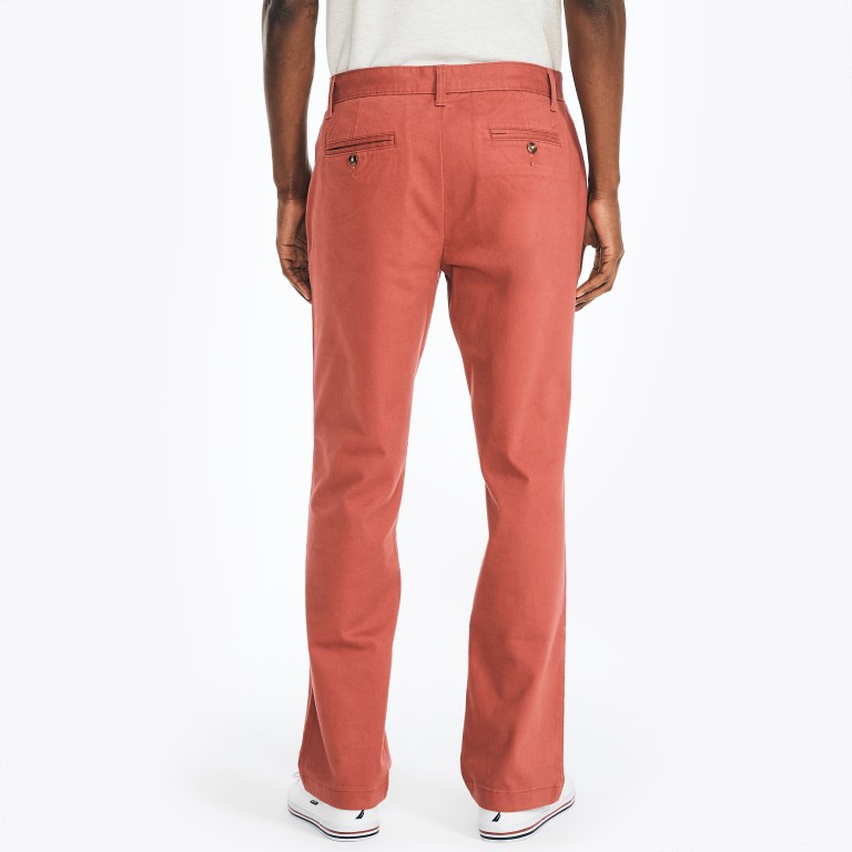 Nautica Klassieke Fit Twill Broek Heren Rood | GP6waG7B