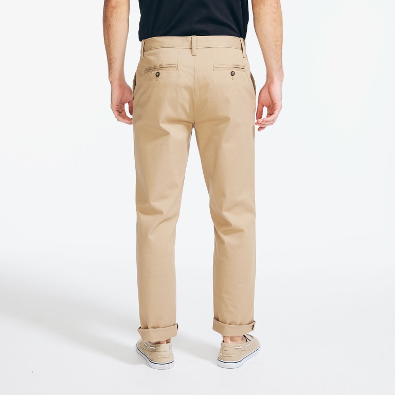 Nautica Klassieke Fit Wrinkle-resistant Deck Broek Heren Khaki | UXimgMQH