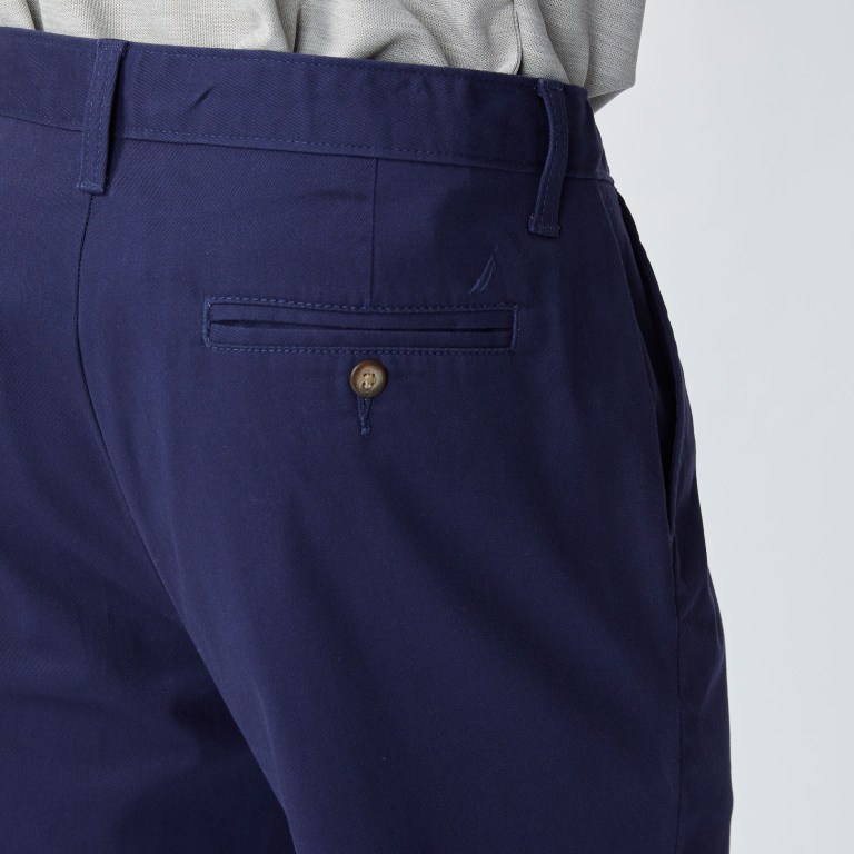 Nautica Klassieke Fit Wrinkle-resistant Deck Broek Heren Donkerblauw | hzRVBgBM