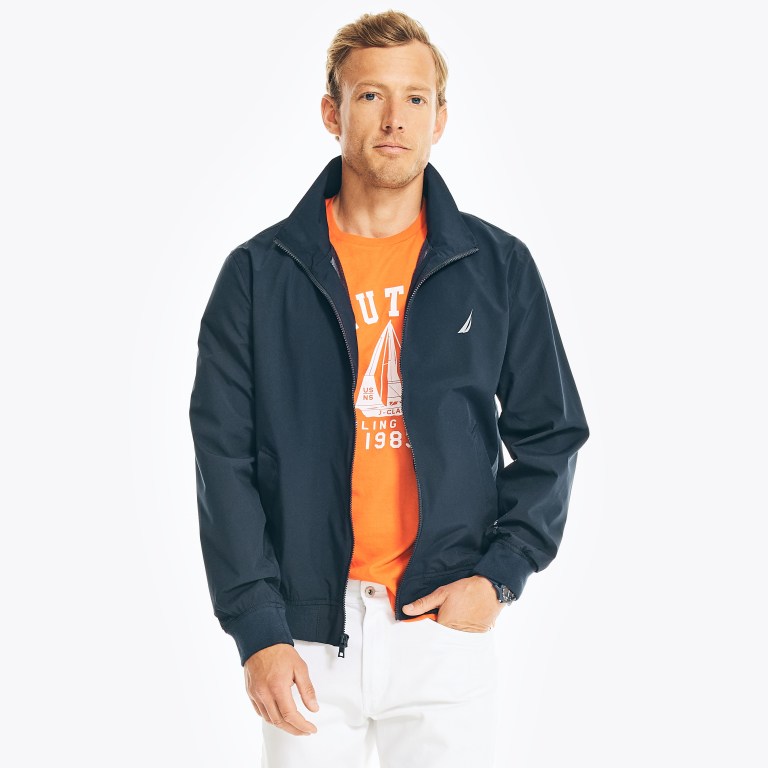 Nautica Lichtgewicht Rainbreaker Bomber Jassen Heren Donkerblauw | 6wrrJKaJ