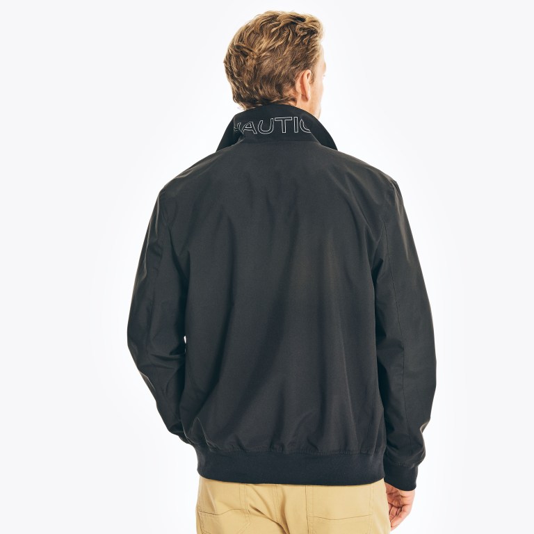 Nautica Lichtgewicht Rainbreaker Bomber Jassen Heren Zwart | Ik33zRsp