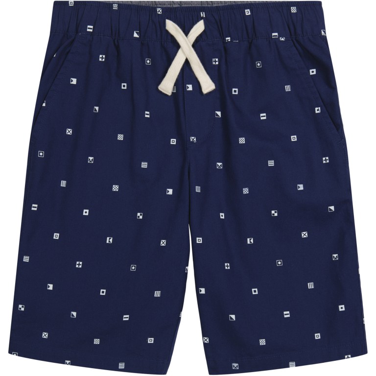 Nautica Little Embroidered Pull-on (4-7) Korte Broek Jongens Donkerblauw | AUxbGEQN