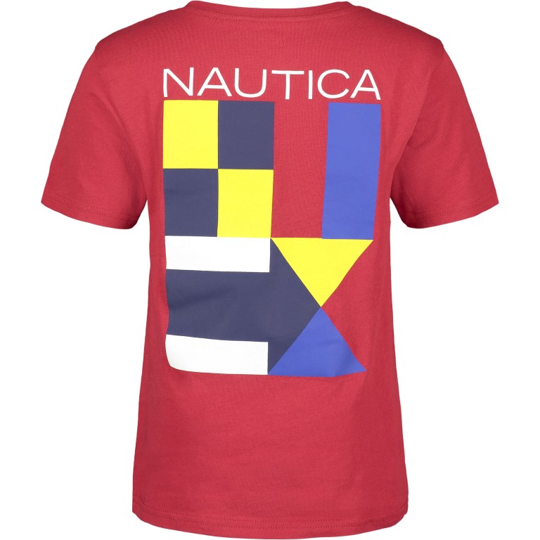 Nautica Little Flags Grafische (4-7) T-shirts Jongens Rood | VCHBx4Fv