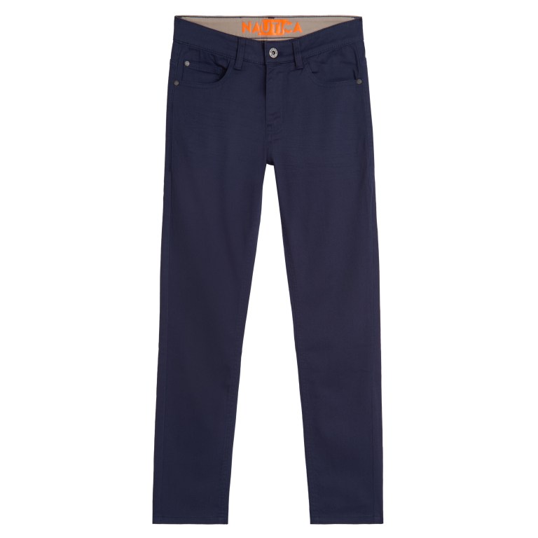 Nautica Little Skinny-fit 5-pocket Twill (4-7) Broek Jongens Blauw | L8JX3gfc