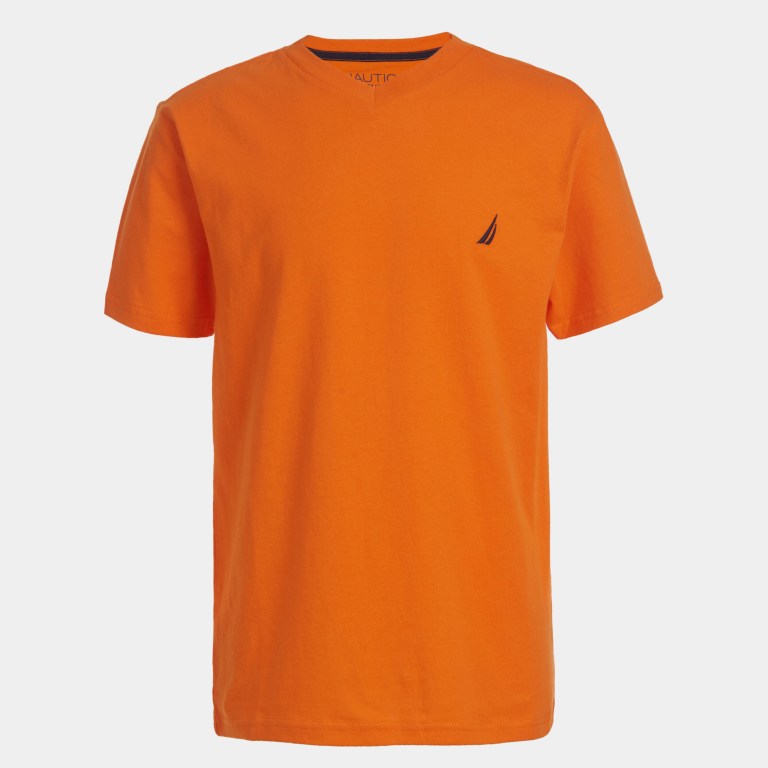 Nautica Little Strait V-neck Tee (4-7) T-shirts Jongens Oranje | RbOMJfpm