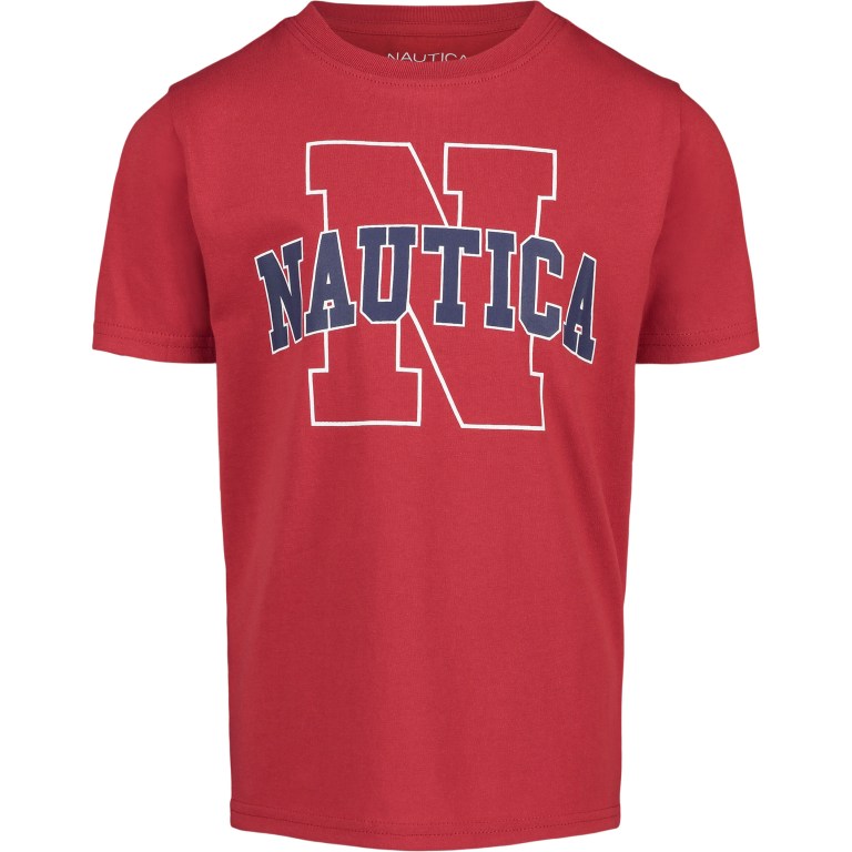 Nautica Little Throwback Grafische (4-7) T-shirts Jongens Rood | F2ZclEJZ