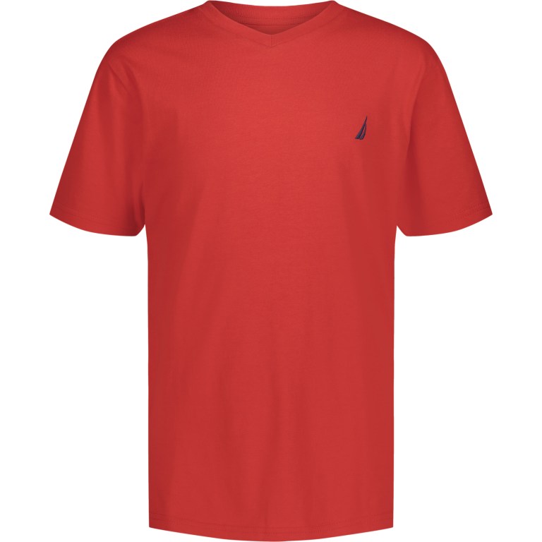 Nautica Little V-neck (4-7) T-shirts Jongens Rood | Cg4EGqGS