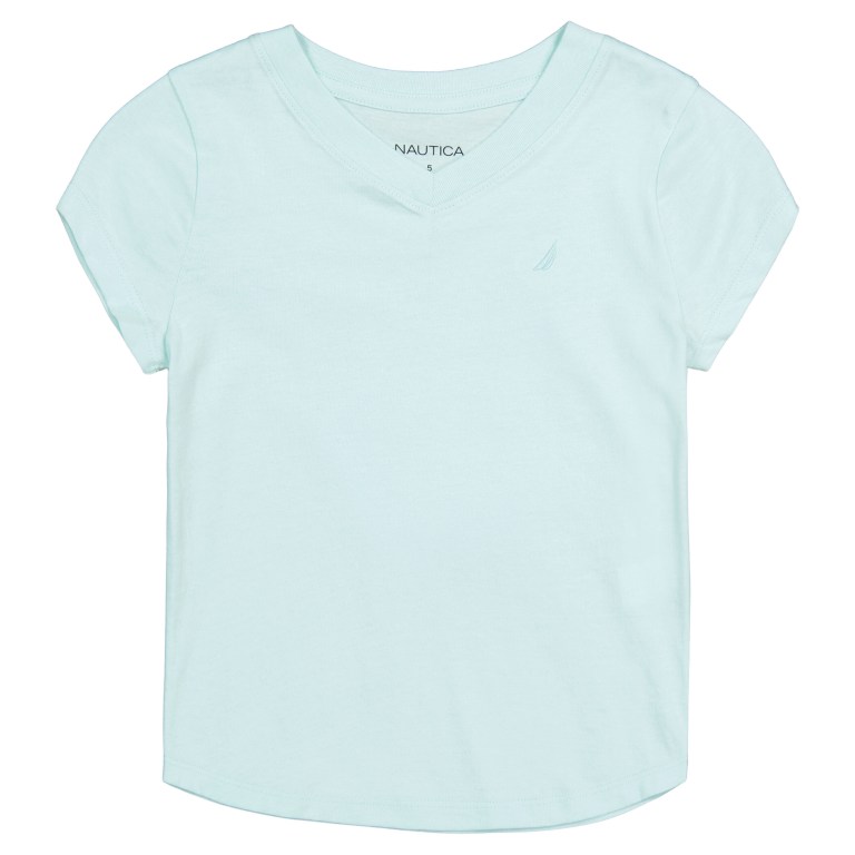 Nautica Little V-neck (4-7) T-shirts Meisjes Groen | pRcnAIkX