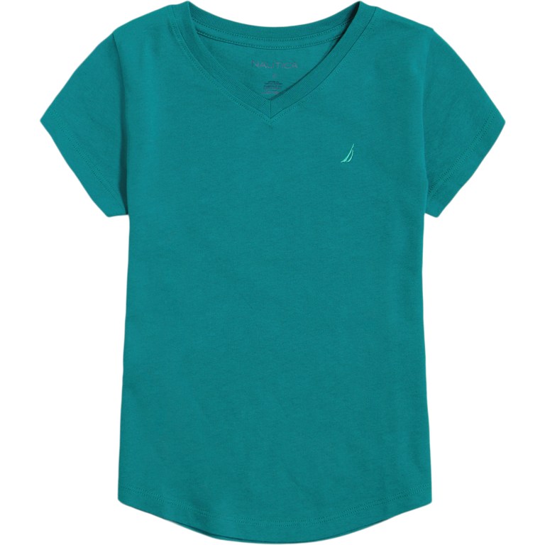 Nautica Little V-neck (4-7) T-shirts Meisjes Groen | wcdp4qdQ