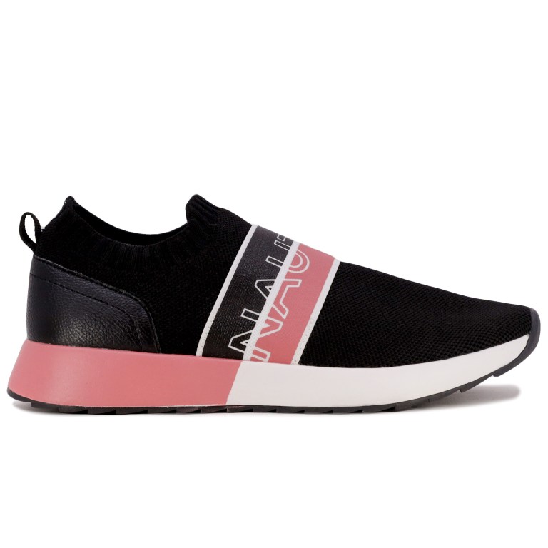 Nautica Logo Knit Sneakers Dames Zwart | BejxyPLt