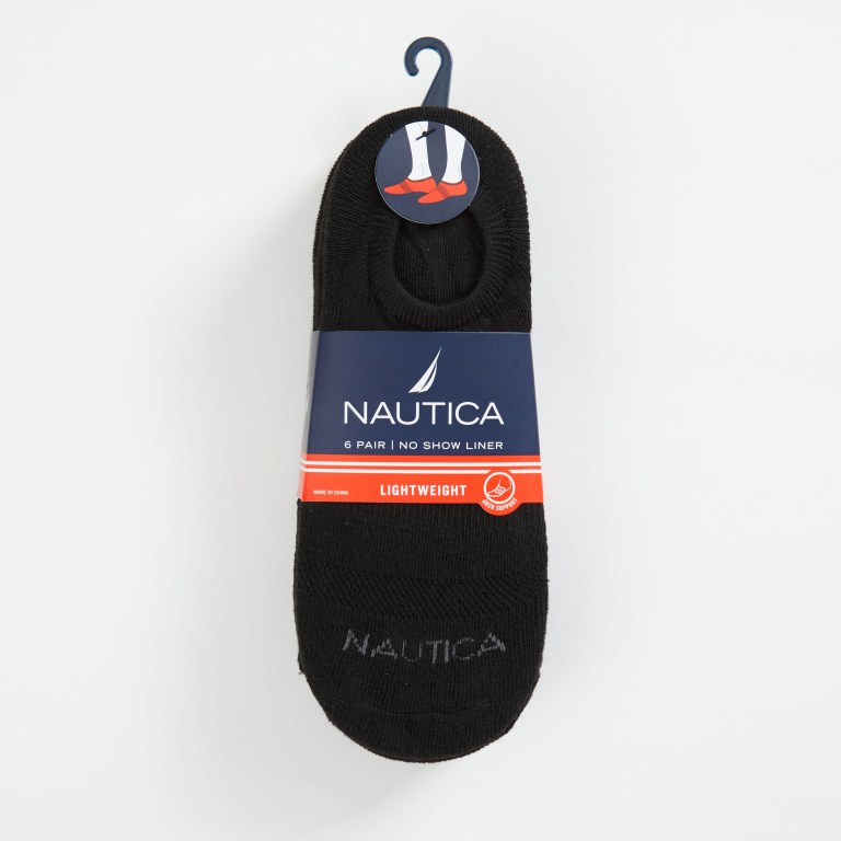 Nautica Logo Stretch Liner , 6-pack Sokken Heren Gekleurd | wlebKnwj