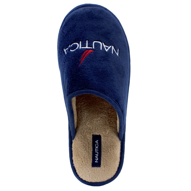 Nautica Logo Terry Slippers Heren Blauw | mNAzxwpC