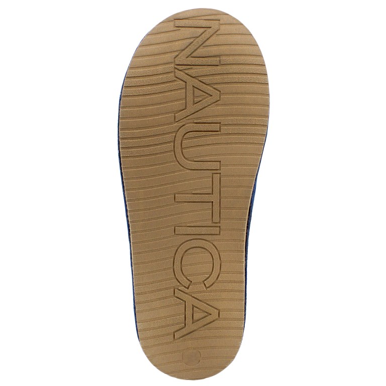 Nautica Logo Terry Slippers Heren Blauw | mNAzxwpC