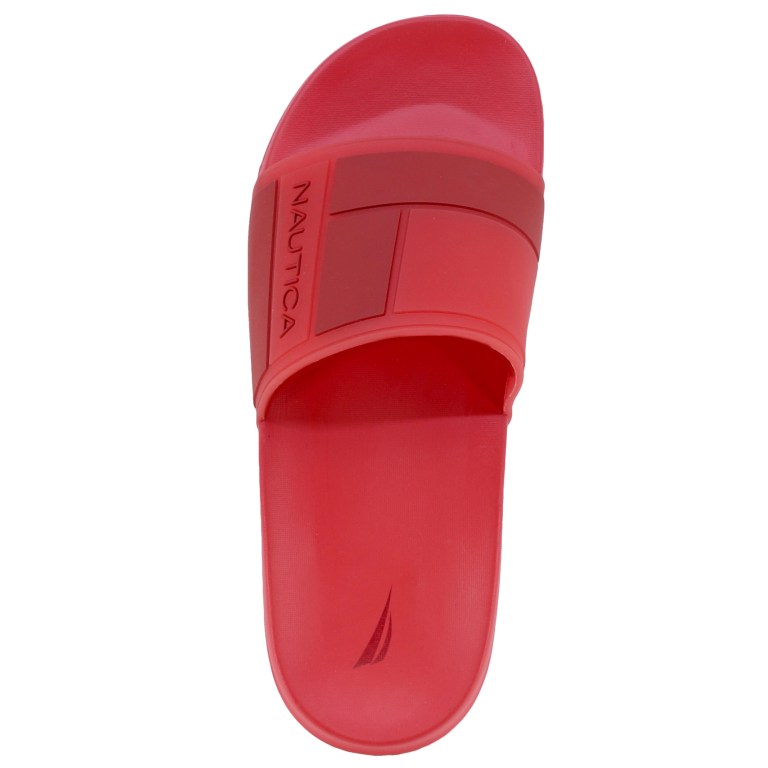 Nautica Logo-embossed Badslippers Heren Rood Oranje | 0BN1oLOw