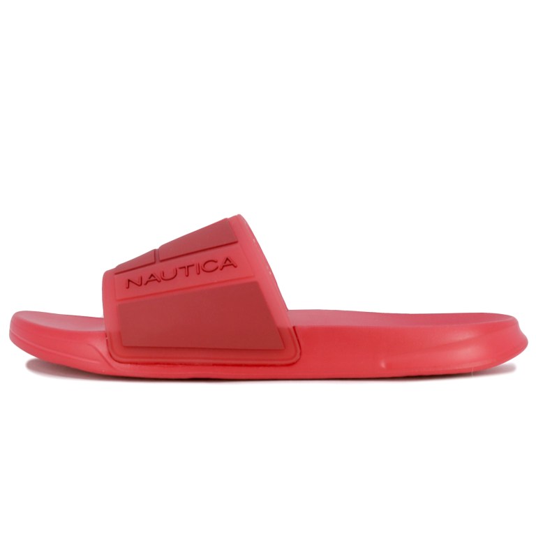 Nautica Logo-embossed Badslippers Heren Rood Oranje | 0BN1oLOw