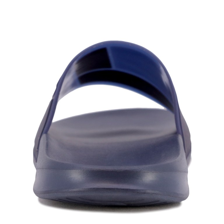 Nautica Logo-embossed Badslippers Heren Blauw | UARBnrsD