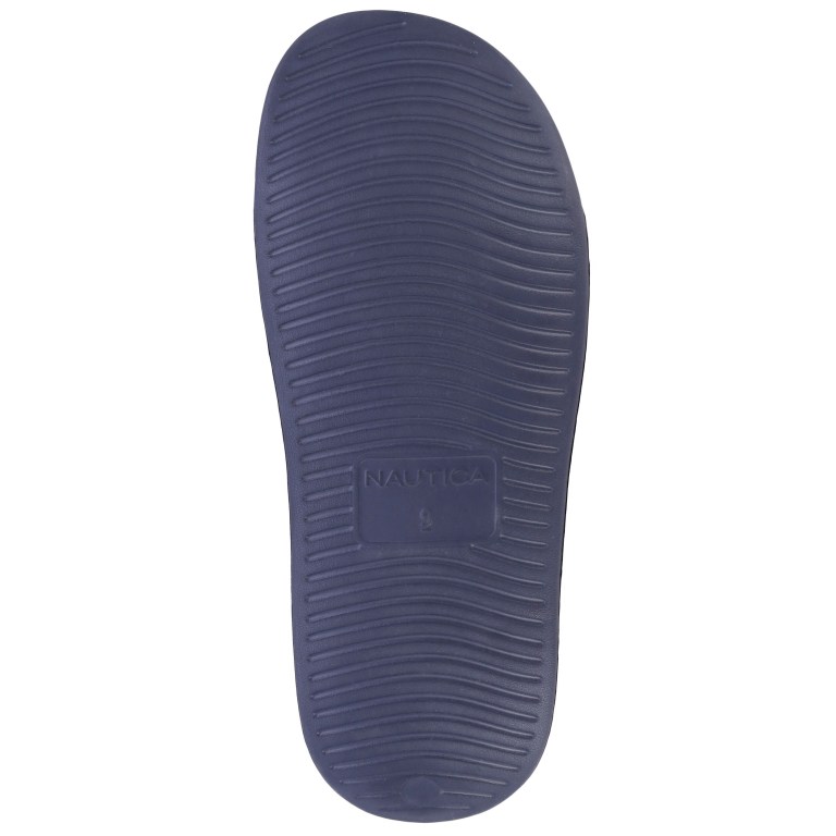 Nautica Logo-embossed Badslippers Heren Blauw | UARBnrsD