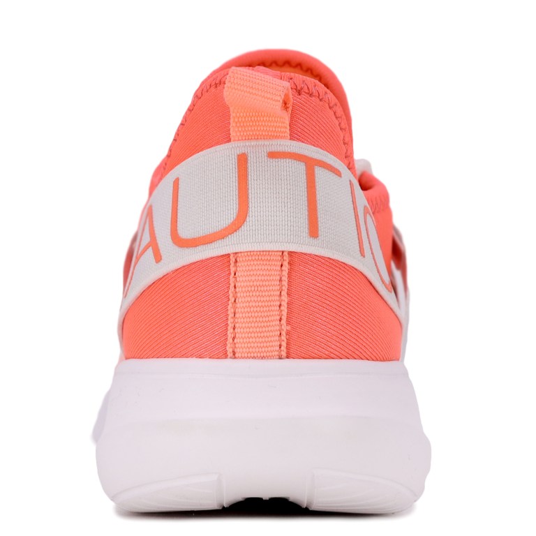 Nautica Logo-strap Mesh Sneakers Dames Rood | 3cxOkmrA