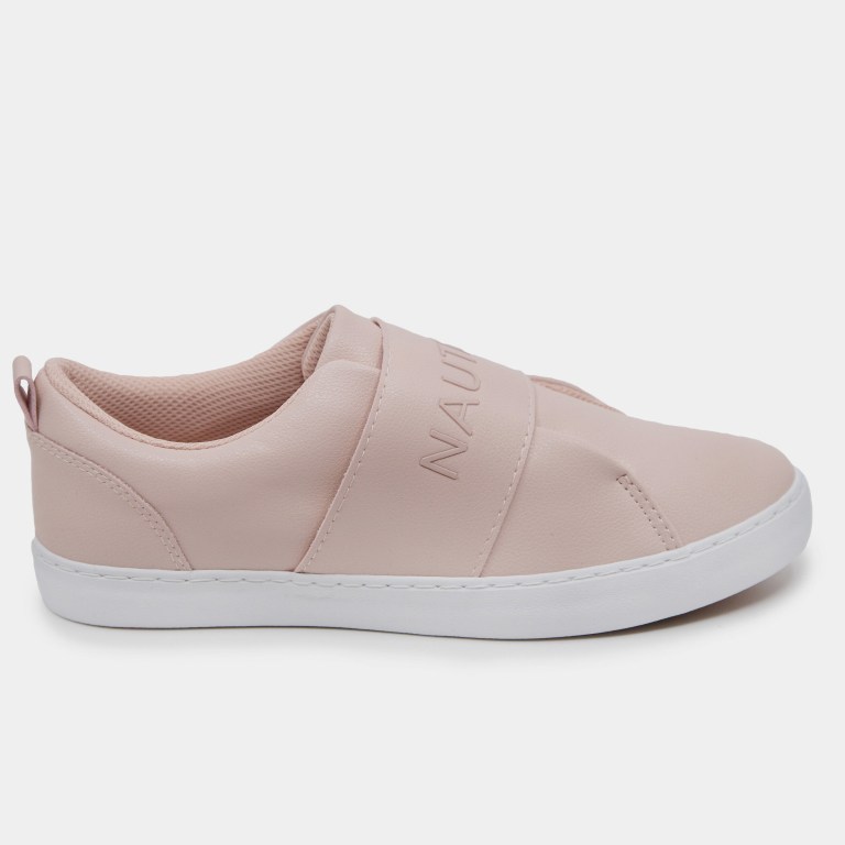 Nautica Marigold Embossed Logo Sneakers Dames Dieprood | nSWUrfTg