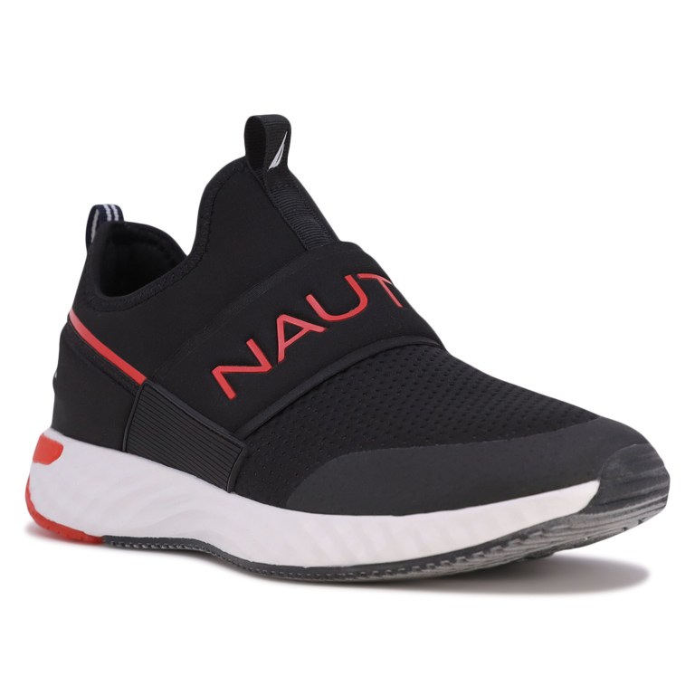 Nautica Mesh Embossed Logo Sneakers Heren Blauw | osjiQvgA