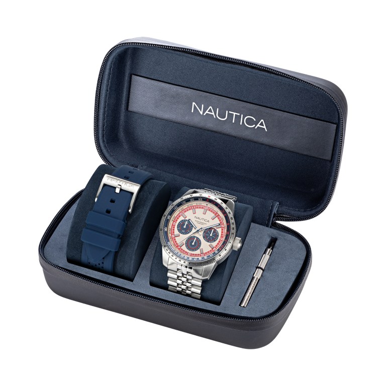 Nautica Multi-function Box Set Horloge Heren Gekleurd | CGxK9Z9x