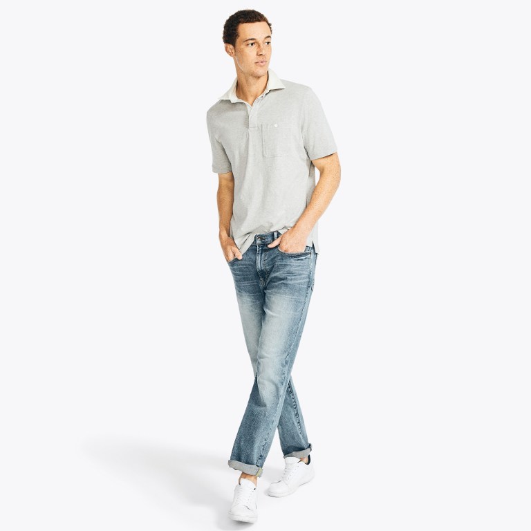 Nautica Nautica Co. Klassieke Fit Poloshirt Heren Grijs | AJ2FRkZT