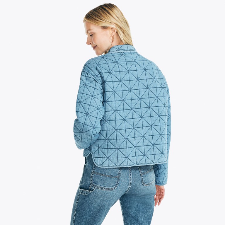 Nautica Nautica Co. Quilted Twill Jassen Dames Blauw | q107ngyj