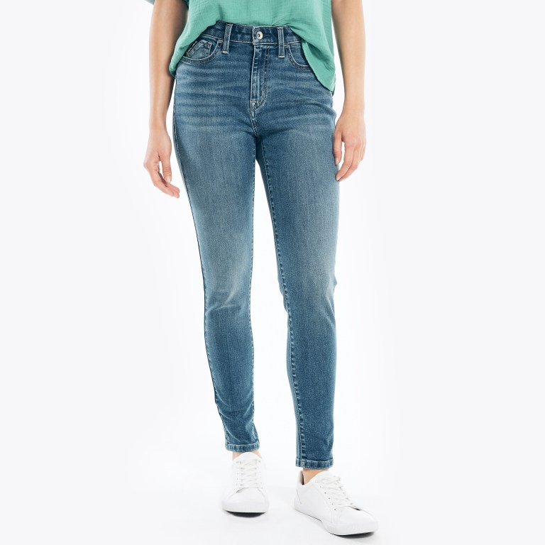 Nautica Nautica Co. True Flex High-rise Skinny Denim Jeans Dames Turquoise | fOxtKvI8