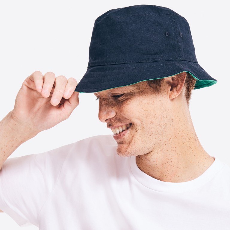 Nautica Nautica X Urban Necessities Reversible Bucket Hoeden Heren Donkerblauw | wE19w0Um