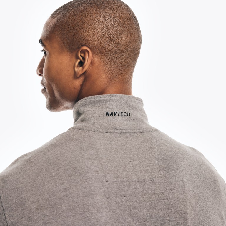 Nautica Navtech Half-zip Sweatshirts Heren Grijs | RmcSMmrD