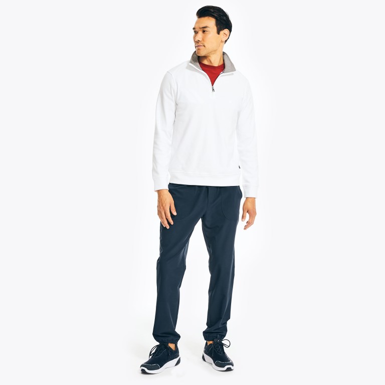 Nautica Navtech Half-zip Sweatshirts Heren Wit | j6sHIgqa