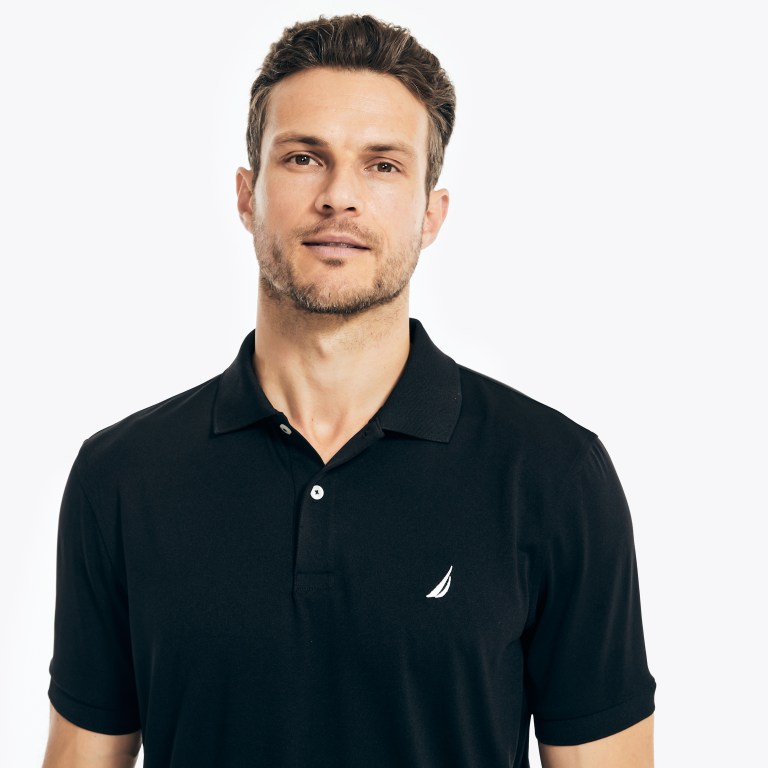 Nautica Navtech Klassieke Fit Poloshirt Heren Zwart | jrdmvI2p