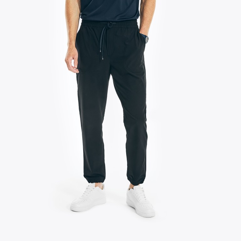 Nautica Navtech Performance Jogger Broek Heren Zwart | UwS4m14M