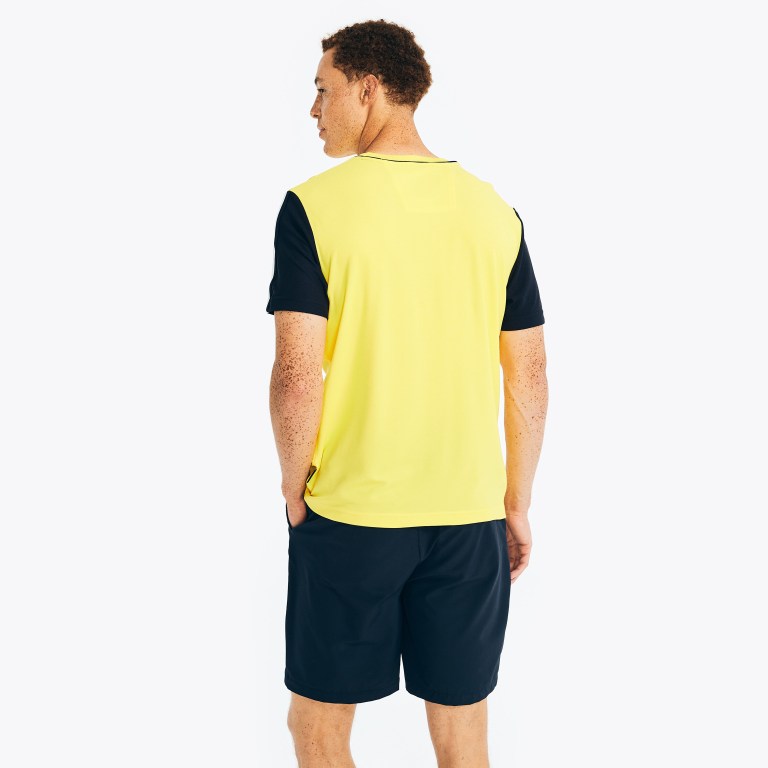 Nautica Navtech Sustainably Crafted Crewneck T-shirts Heren Geel | zRnlFDJA