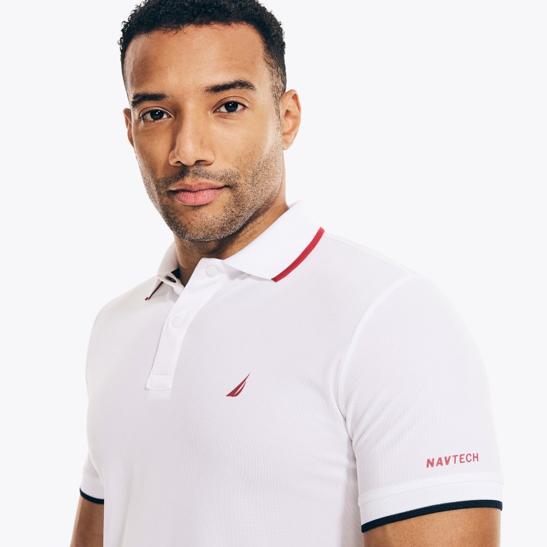 Nautica Navtech Sustainably Crafted Klassieke Fit Poloshirt Heren Shell | KSLkiwcn