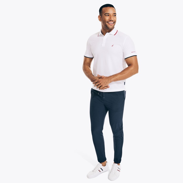 Nautica Navtech Sustainably Crafted Klassieke Fit Poloshirt Heren Shell | KSLkiwcn