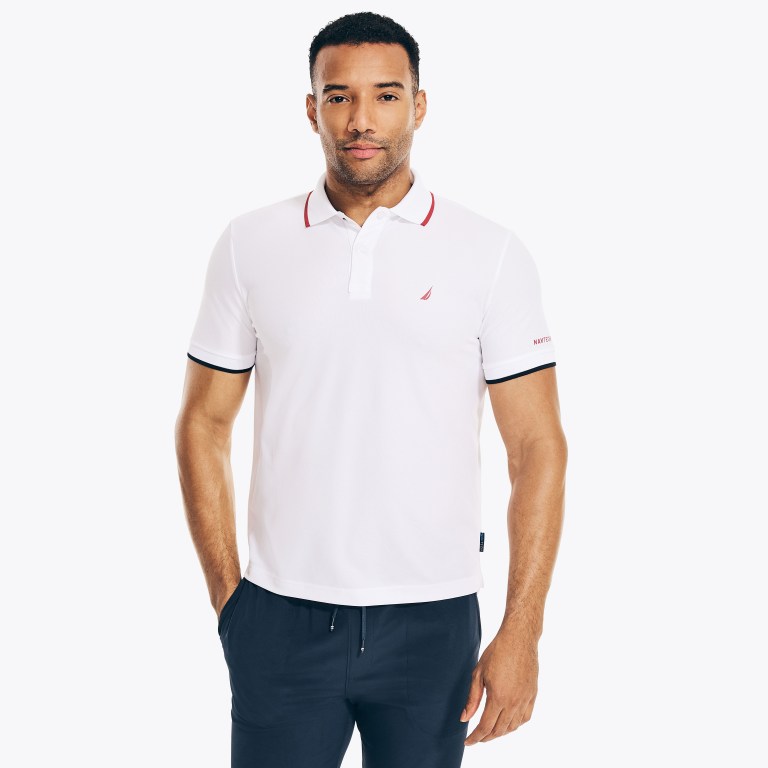 Nautica Navtech Sustainably Crafted Klassieke Fit Poloshirt Heren Shell | KSLkiwcn