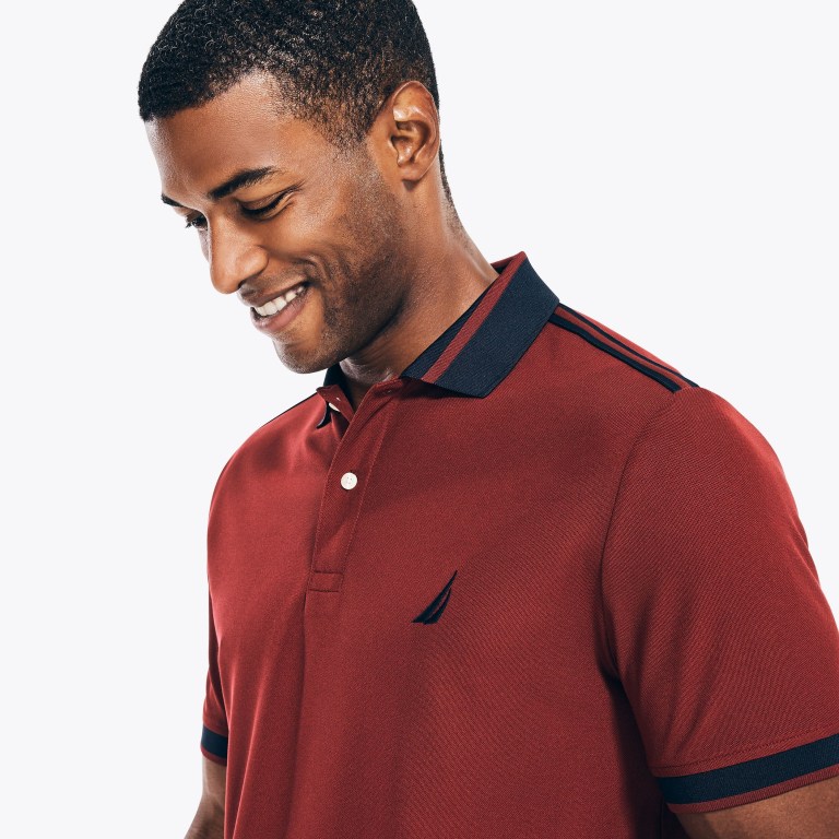 Nautica Navtech Sustainably Crafted Klassieke Fit Poloshirt Heren Shell | TJJ41GPD