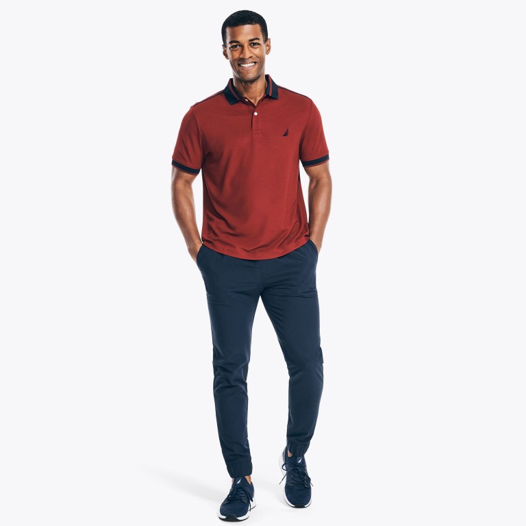 Nautica Navtech Sustainably Crafted Klassieke Fit Poloshirt Heren Shell | TJJ41GPD