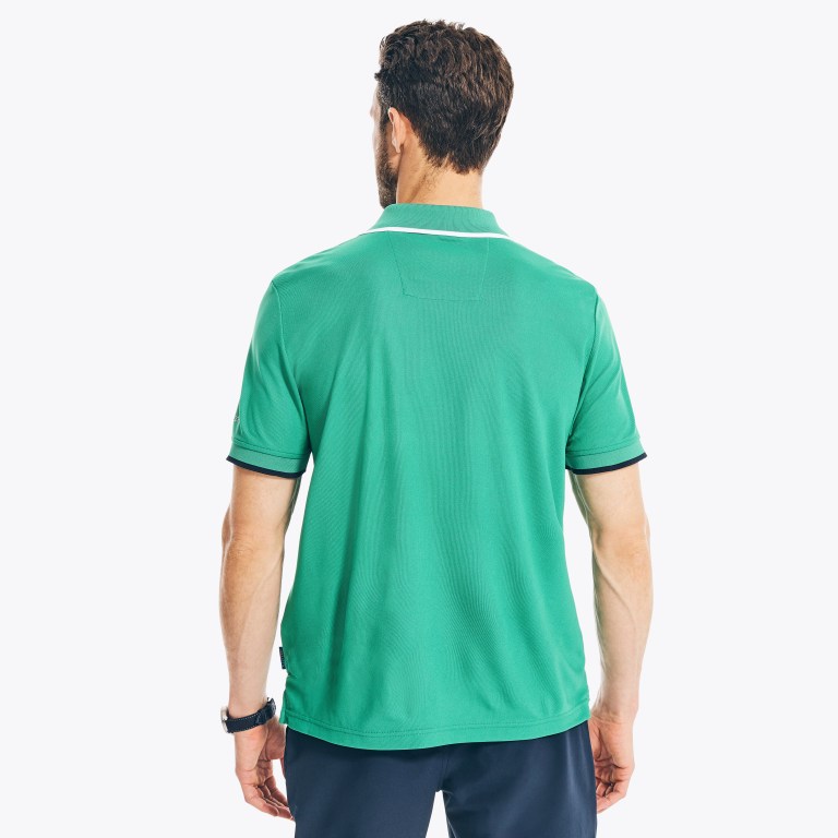 Nautica Navtech Sustainably Crafted Klassieke Fit Poloshirt Heren Freshlime | nA2pit10