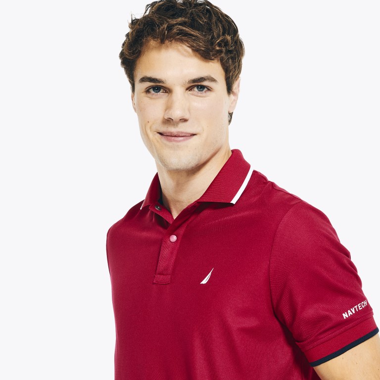 Nautica Navtech Sustainably Crafted Klassieke Fit Poloshirt Heren Sepia | rZOEoBdk